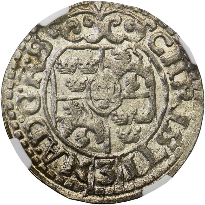 Inflanty, Ryga. Krystyna (1632-1654). Półtorak 1648, Ryga NGC MS64 (2 MAX)